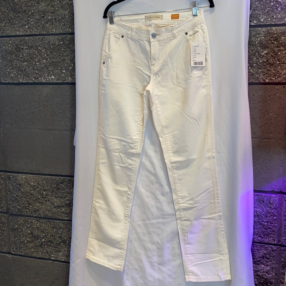 Anthropologie Pilcro and The Letter Press Cream Jean Size 27